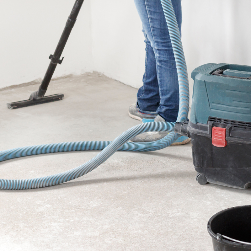 nettoyage fin de chantier avec aspirateur professionnel